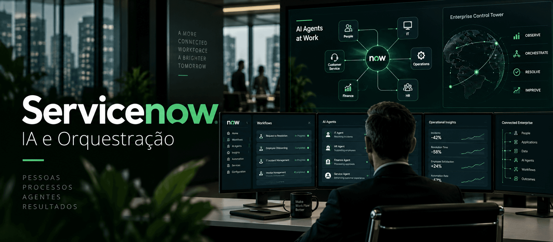 ServiceNow em 2026: US$ 1 bilhão em contratos de IA e a disputa para virar a camada de controle das empresas